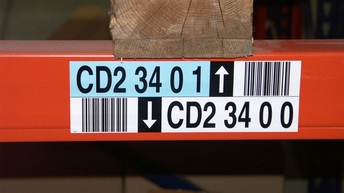 foto van inotec Barcode label magazijn identificatie enkele etiketten