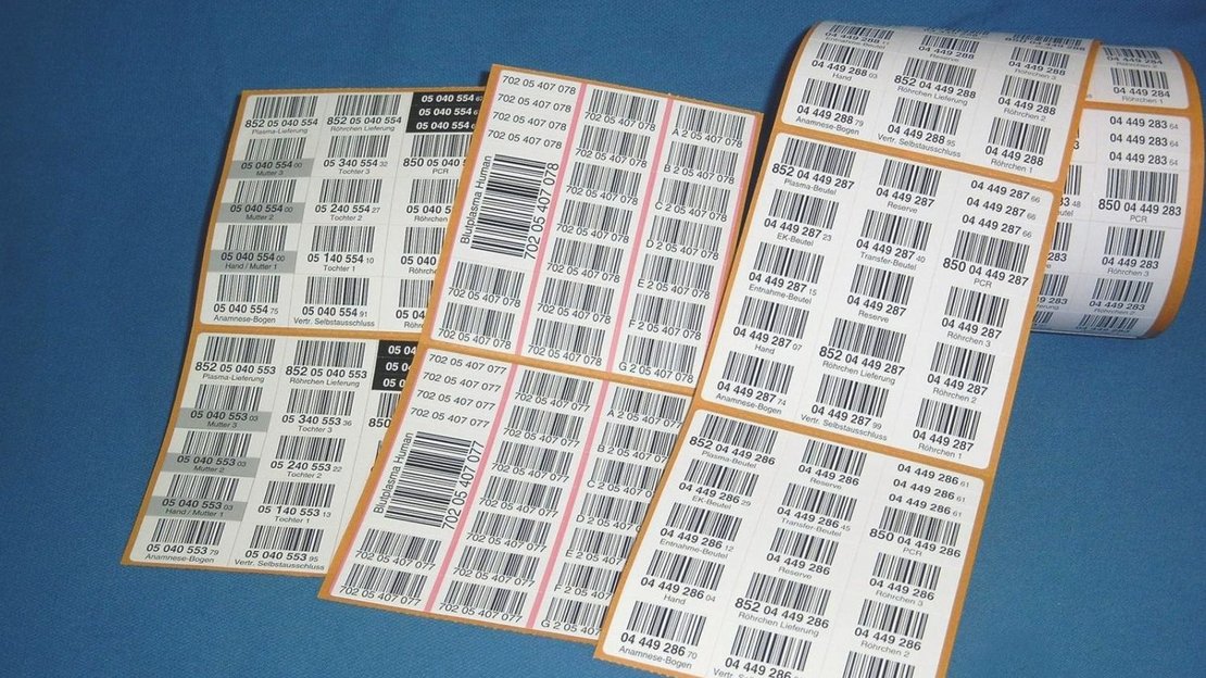 foto van inotec Barcode label papier