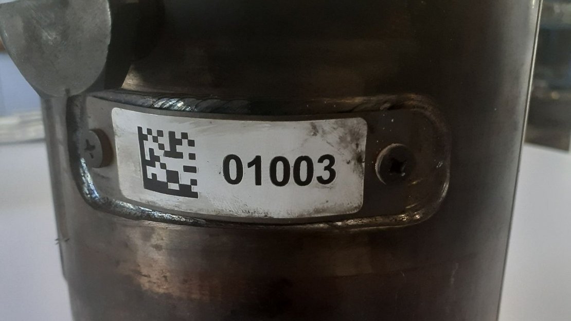 foto van inotec barcode rifid industriële etiketten voor gereedschap